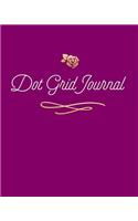 Dot Grid Journal: Fuchsia, 150 Dot Grid Pages