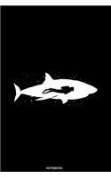 Notebook: Taucher Notizbuch Hai Reisetagebuch Haifisch I Gerätetauchen Unterwasser Tauchbuch für Tauchkurs Abschluss Tauchschein Schnorcheln Urlaub Scuba Dive