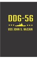 dog-56 uss john s McCain notebook