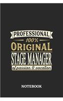 Professional Original Stage Manager Notebook of Passion and Vocation: 6x9 inches - 110 graph paper, quad ruled, squared, grid paper pages - Perfect Office Job Utility - Gift, Present Idea