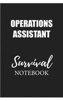 Operations Assistant Survival Notebook: Small Undated Weekly Planner for Work and Personal Everyday Use Habit Tracker Password Logbook Music Review Playlist Diary Journal