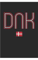 Vintage Denmark Notebook - Denmark Diary - Retro Danish Flag Journal - Denmark Gifts