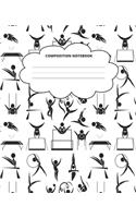 Sports Composition Notebook: Blank Lined Cute Notebooks for Girls Teens Kids School Writing Notes Journal (7.5 x 9.25 in)