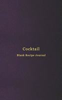 Cocktail blank recipe journal