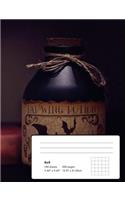 Witching Hour Composition Notebook: 4X4 Graph Paper 100 sheets/200 Pages 7.44"X 9.69"