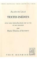 Alain de Lille: Textes Inedits