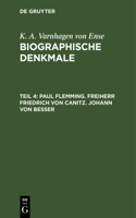 Paul Flemming. Freiherr Friedrich Von Canitz. Johann Von Besser