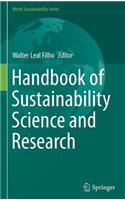 Handbook of Sustainability Science and Research