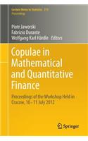 Copulae in Mathematical and Quantitative Finance