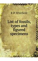 List of Fossils, Types and Figured Specimens