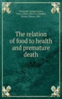 relation of food to health and premature death