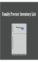 Family Freezer Inventory List: Inventory Log Book ( 6" x 9" ) - 120 Pages, color interior with white paper