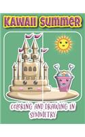 Kawaii Summer Coloring And Drawing In Symmetry