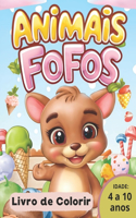 Animais Fofos: Livro para colorir