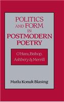 Politics and Form in Postmodern Poetry