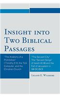 Insight into Two Biblical Passages