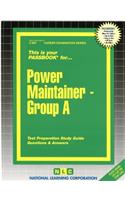 Power Maintainer -Group a: Passbooks Study Guide