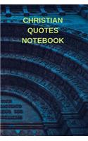 Christian Quotes Notebook