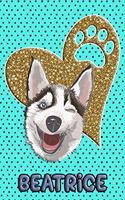 Husky Life Beatrice: College Ruled Composition Book Diary Lined Journal Blue