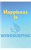 Happiness Is Windsurfing: Windsurf Journal & Notebook Quote - Water Sport Diary To Write In (110 Lined Pages, 6 x 9 in) For Surfer - Surfing, Kids, Boys, Girls