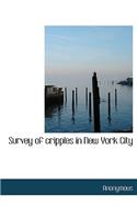 Survey of Cripples in New York City: (English)