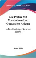 Die Prafixe Mit Vocalischem Und Gutturalem Anlaute