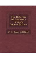 The Behavior of Stomata