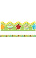 Hipster Hip-Stars Scalloped Borders