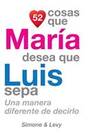 52 Cosas Que María Desea Que Luis Sepa: Una Manera Diferente de Decirlo