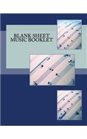 Blank Sheet Music Booklet