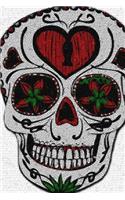 Red, Green, and Black Skull Illustration Journal: 150 Page Lined Notebook/Diary