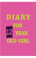 Diary For 12 Year Old Girl