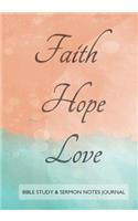 Bible Study and Sermon Notes Journal