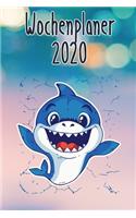 Wochenplaner 2020: Jahresplaner - Wochenkalender - Baby Hai- Ferientermine und Feiertage in Deutschland