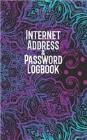 Internet Address & Password Logbook: Username and Password Keeper: Psychedelic Art Design