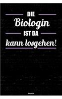 Die Biologin ist da kann losgehen! Notizbuch
