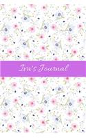 Iva's Journal: Cute Personalized Name Notebook for Girls & Women - Blank Lined Gift Journal/Diary for Writing & Note Taking