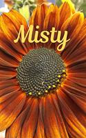 Misty: Sunflower Personalized Journal to write in, Positive Thoughts for Women Teens Girls gifts holidays