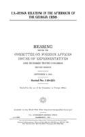 U.S.-Russia relations in the aftermath of the Georgia crisis
