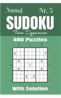 Normal Sudoku Nr.5: 480 puzzles with solution