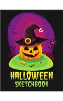 Halloween sketchbook: Happy Halloween: sketchbook to Sketching & Drawing Halloween Characters and Halloween decorations, Sketchbook to Draw Halloween image, 100 pages wit