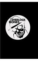 Sherlock bones: 6x9 DETECTIVE - dotgrid - dot grid paper - notebook - notes