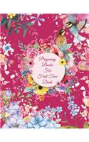 Pregnancy Books For First Time Dads: Pink Flowers Design, Pregnancy Record Book Large Print 8.5" x 11" Pregnancy Memory Book With Monthly To Do Notes