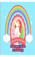 Unicorn Diary: Girls Unicorn 2019 Weekly Planner, Cute Diary a Week to a Page