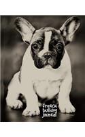 French Bulldog Journal: 8 x 10 inch dog notebook, college ruled, dog composition book, 200 pages