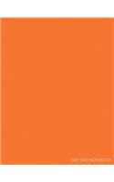 Dot Grid Notebook: Extra Large Dotted Pages for Journaling & Writing - Minimalist Orange(Solid Color Softcover Note Books)