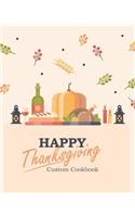 Happy Thanksgiving Custom Cookbook