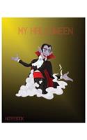 My Halloween Notebook: Unlined Notebook - Large (8 x 10 inches) - 100 Pages(4 1)