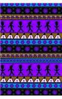 Bullet Journal Notebook Tribal Pattern 2: 112 Page Numbered Graph Style Grid Bullet Journal with Index Pages and Key Pages in Portable 6 X 9 Size