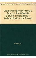 Dictionnaire Birman-francais. Fasc. 11